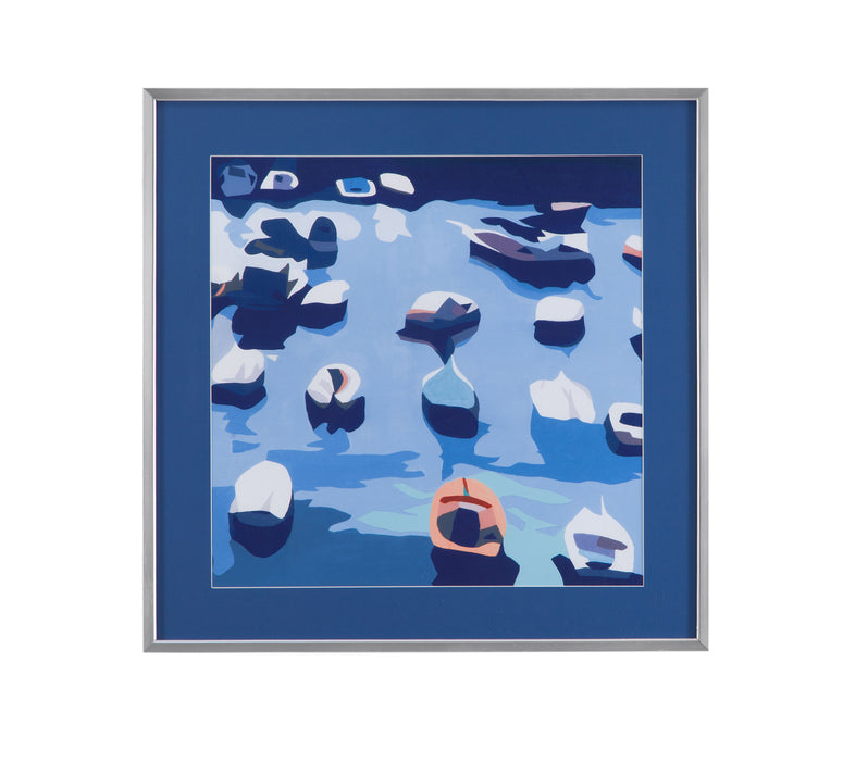 Port II - Framed Art - Blue