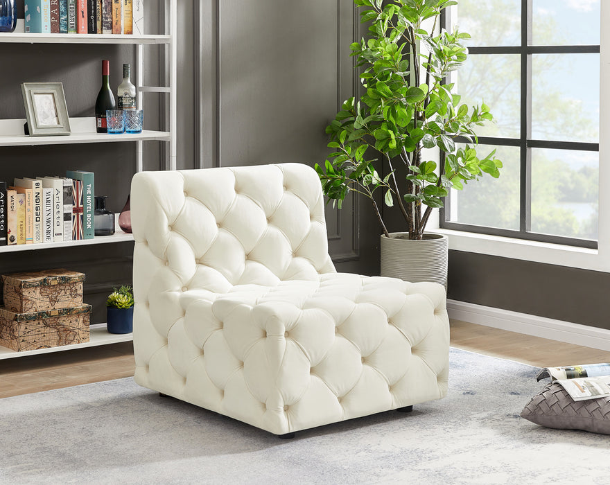 Tuft - Armless Chair - Cream
