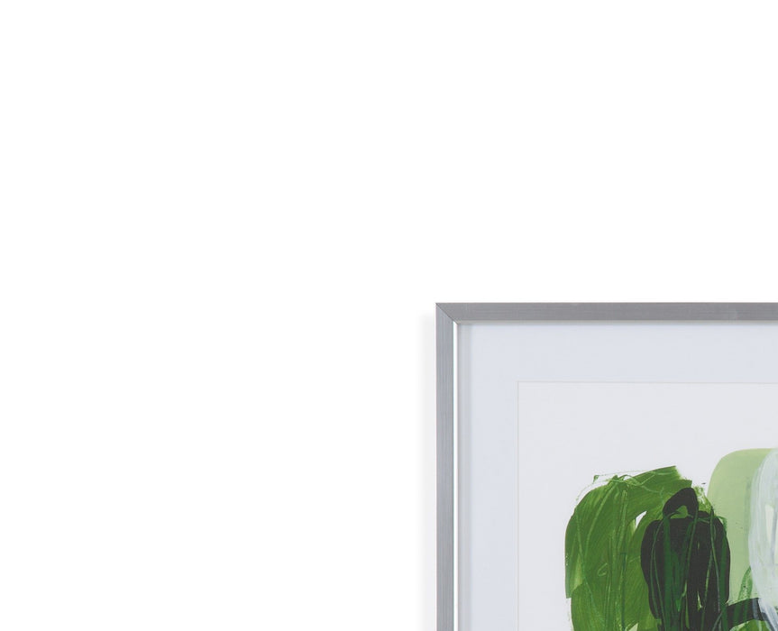 Jade Schematic VI - Framed Print - Green