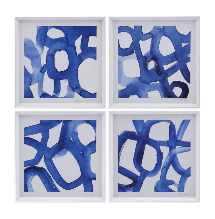 Windsor Ravel IV - Framed Print - Blue