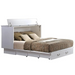 White Cottage Murphy Cabinet Bed by Arason Enterprises, Inc., showcasing a space-saving foldable cabinet bed with a classic design.