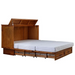 Kingston Queen Murphy Cabinet Bed by Arason Enterprises, Inc, showing the closed cabinet with modern design and wood finish.