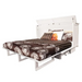 Madrid White Murphy Cabinet Bed in Queen size from Arason Enterprises, Inc, featuring a sleek white finish and compact design.