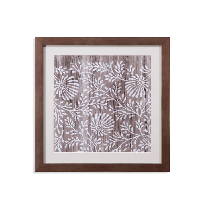 Weathered Wood Patterns VII - Framed Print - Brown