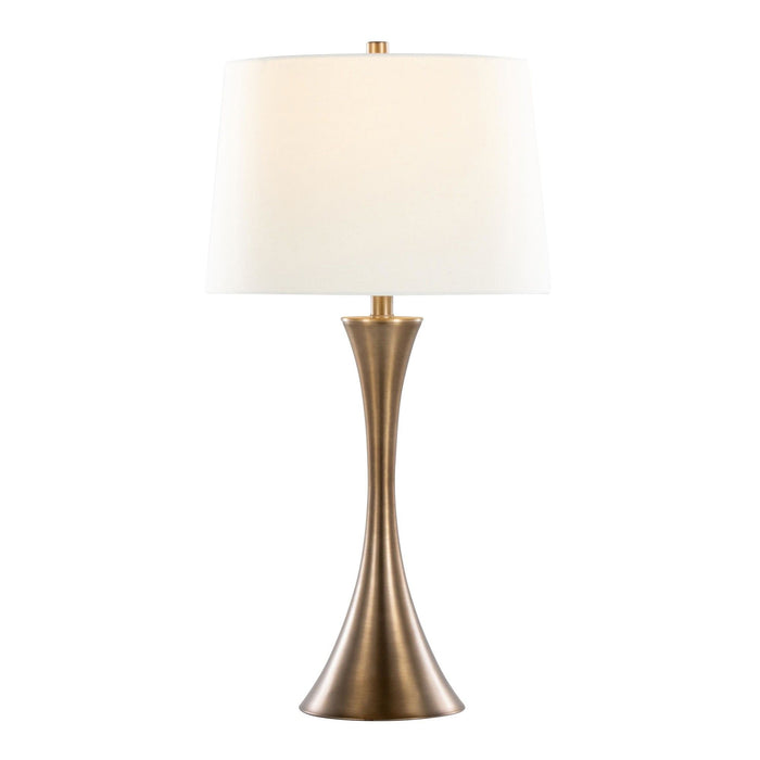Lenuxe - 29" Metal Table Lamp (Set of 2) - White