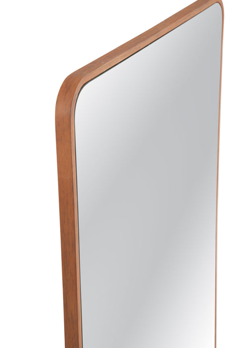Heather - Rectangle Wall Mirror - Light Brown