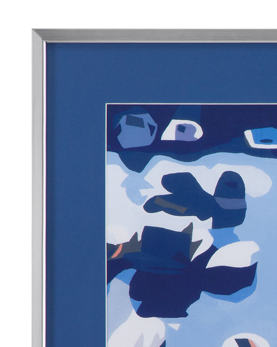 Port II - Framed Art - Blue