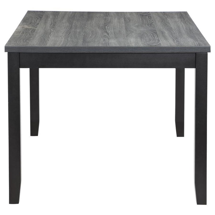 Barlow - 6 Piece Rectangular Dining Set - Gray And Black