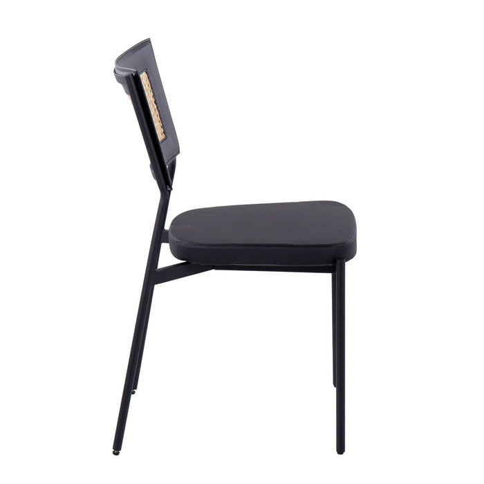Tania - Rattan Dining Chair (Set of 2) - Black