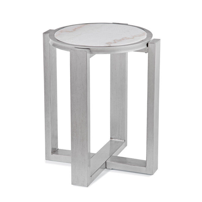 Hessle - Round Accent Table - Silver