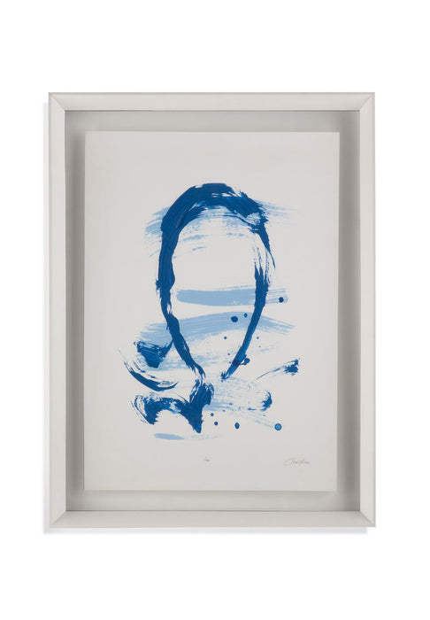Blue Breeze VI - Framed Print - Blue