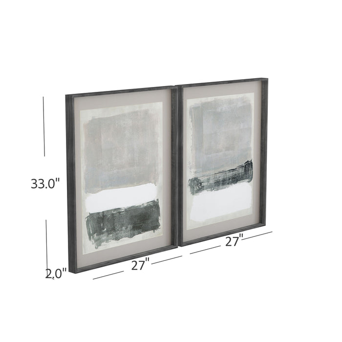 Paver Blocks II - Framed Print - Dark Gray