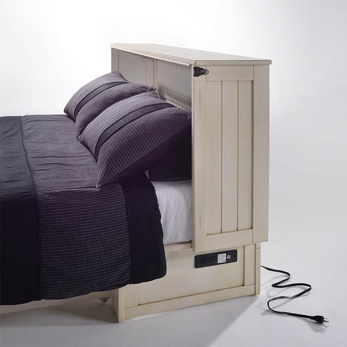 Night & Day Furniture Daisy Murphy Cabinet Bed - White