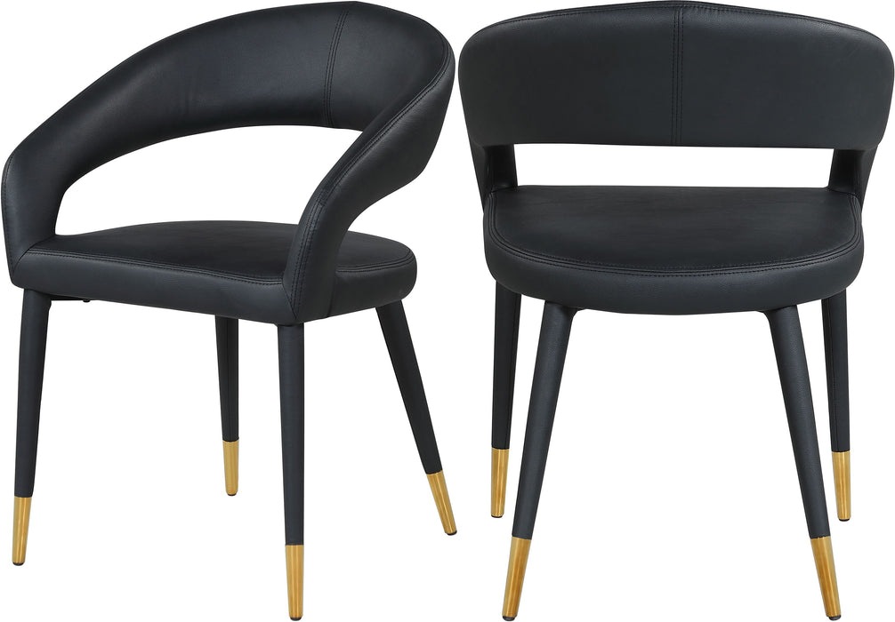 Destiny - Dining Chair - Black - Faux Leather