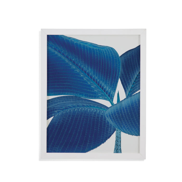 Palm In Blue I - Framed Print - Blue