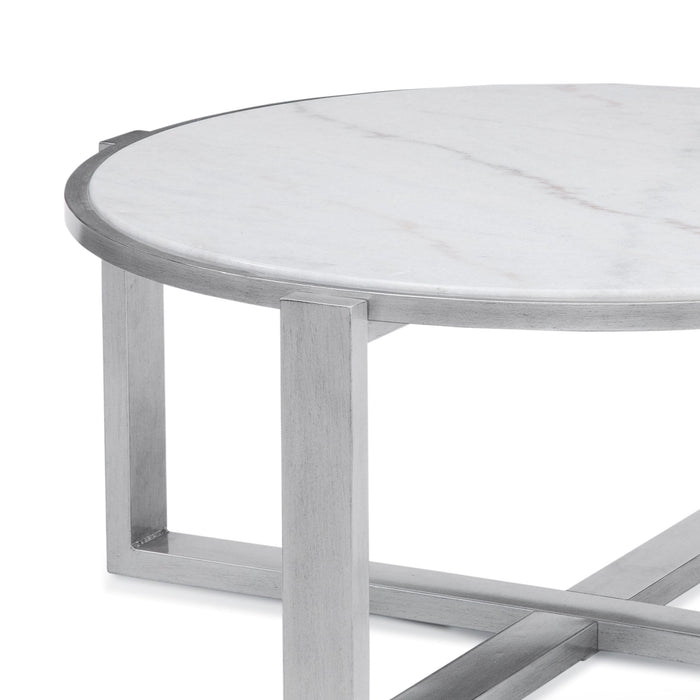 Hessle - Round Cocktail Table - Silver