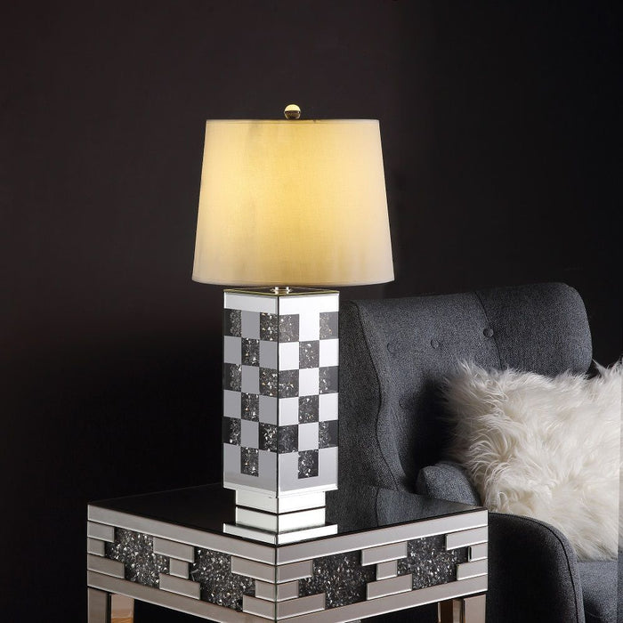 Noralie - Table Lamp - Mirrored & Faux Diamonds - 30"