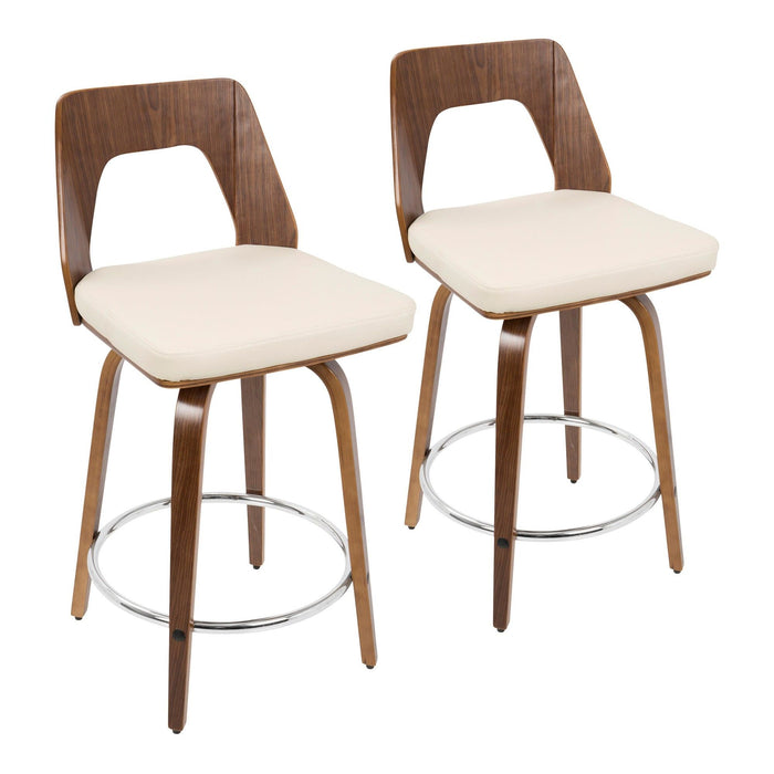 Trilogy - 24" Fixed-height Counter Stool (Set of 2) - Dark Brown