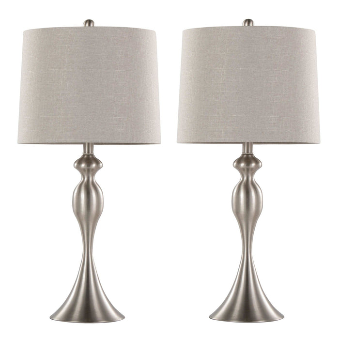 Ashland - 27" Metal Table Lamp (Set of 2) - Light Gray