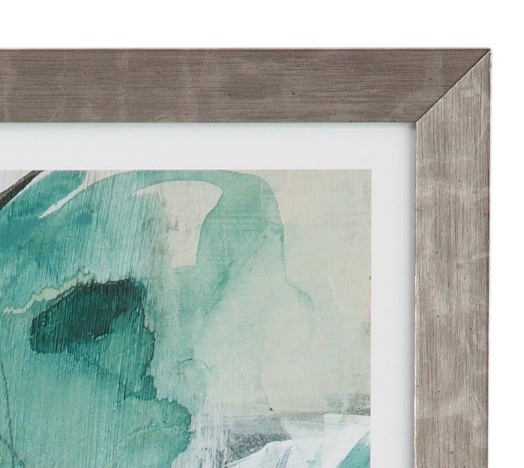 Teal Petals II - Framed Print - Green