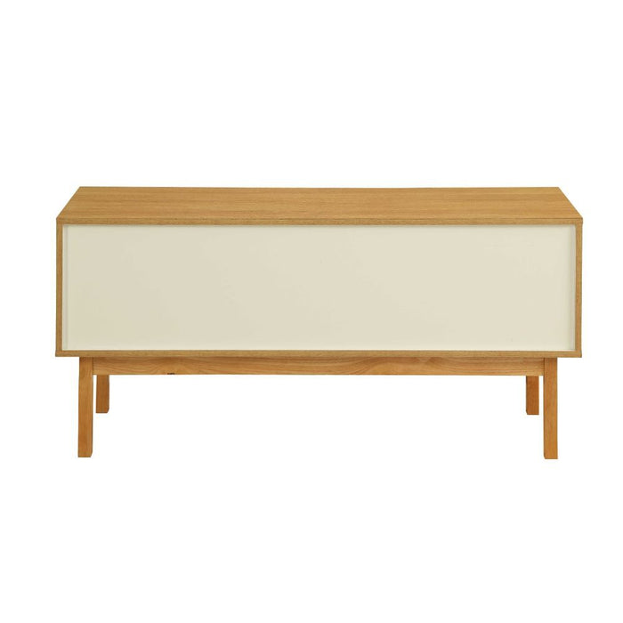 Drivia - Accent Table - Natural & Ivory