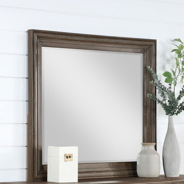 Emmett - Rectangular Dresser Mirror - Walnut