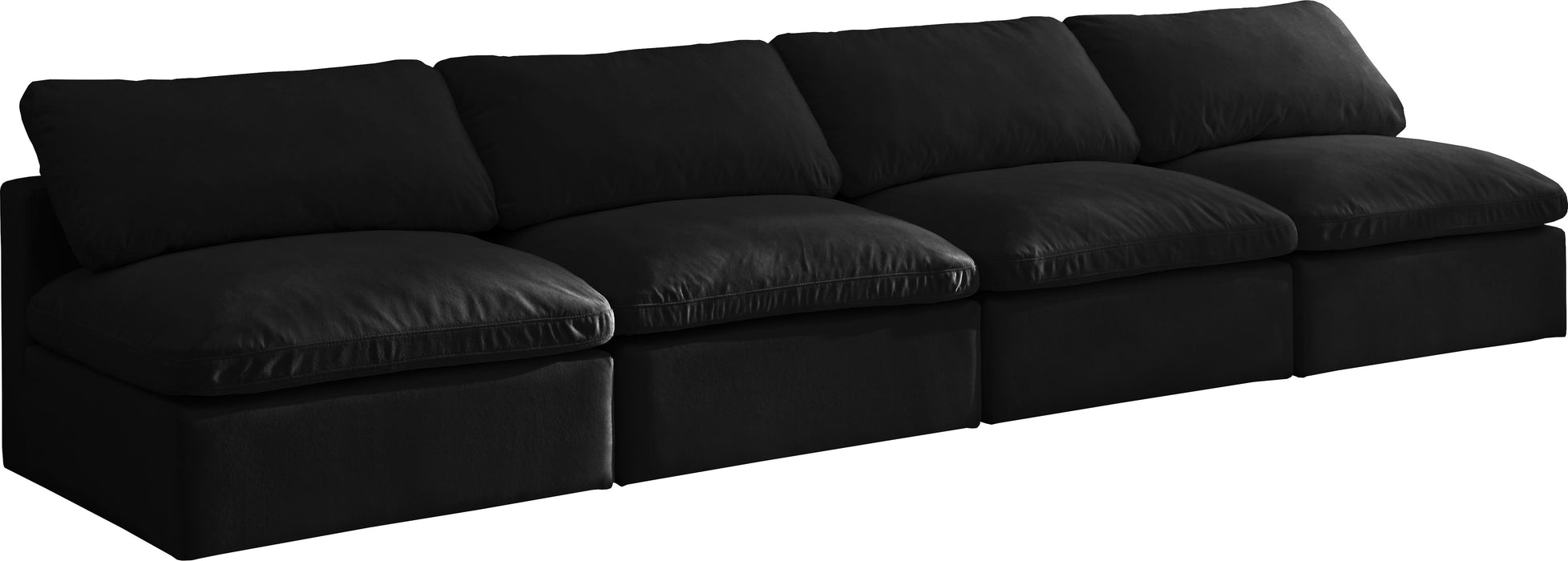 Plush - Modular Armless 4 Seat Sofa