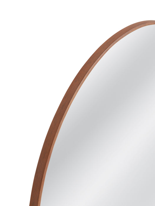 Hazel - Arched Mantel Mirror - Light Brown