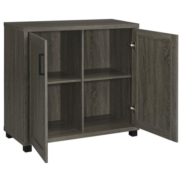 Filch - Wooden 2-Door Accent Cabinet - Weathered Gray