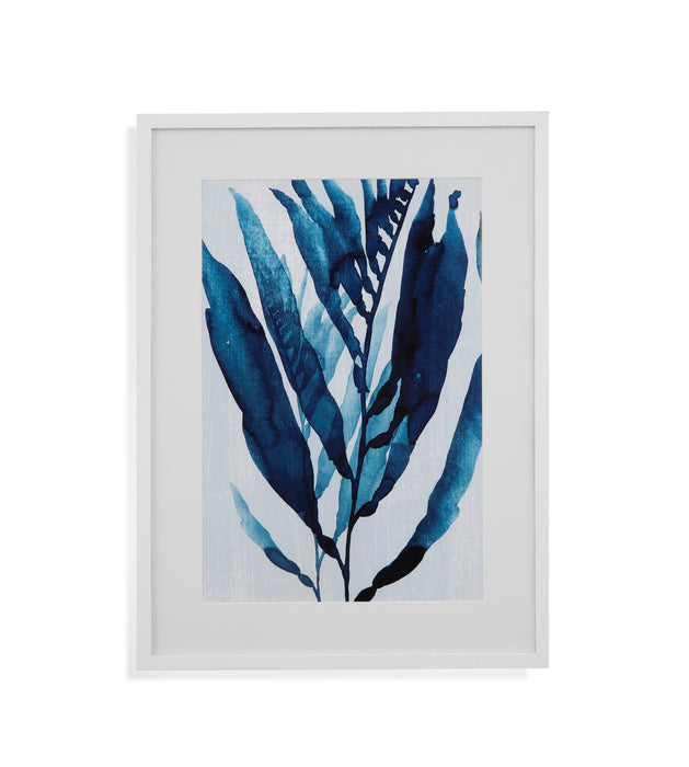 Blue Drift I - Framed Print - Blue