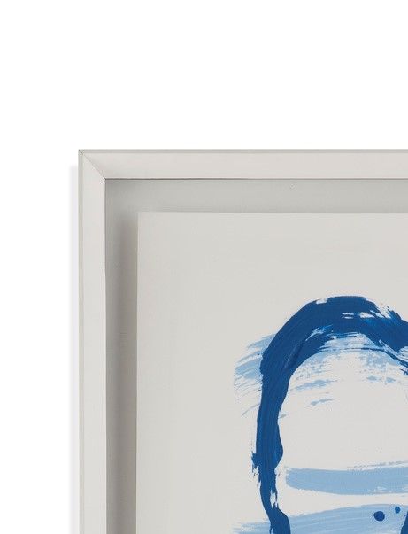 Blue Breeze VI - Framed Print - Blue
