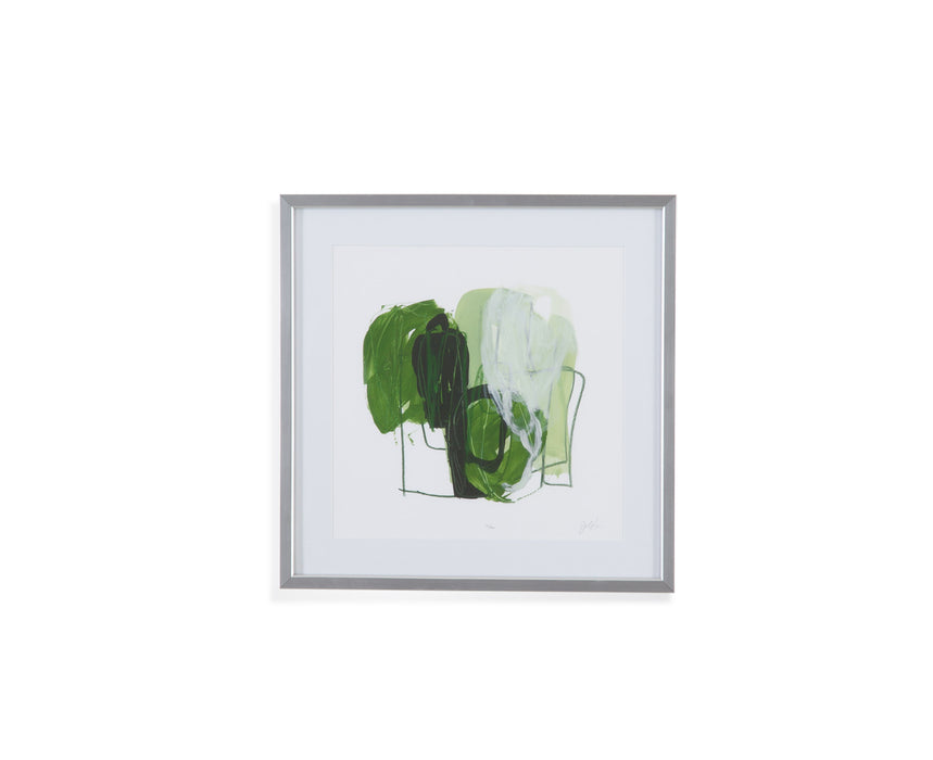 Jade Schematic VI - Framed Print - Green