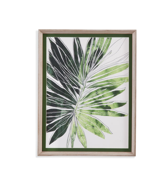 Expressive Palm I - Framed Print - Green