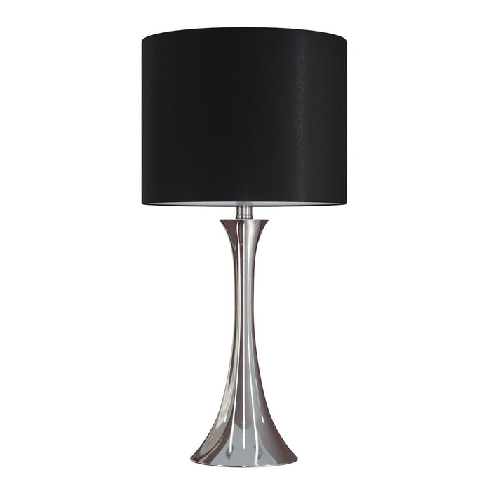 Lenuxe - 24" Metal Table Lamp (Set of 2) - Black And Gray