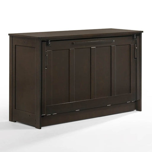 Night & Day Furniture Orion Full Murphy Cabinet Bed - Dark Chocolate