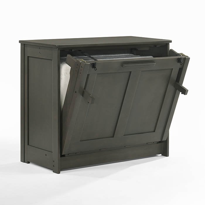 Night & Day Furniture Orion Twin Murphy Cabinet Bed - Stonewash