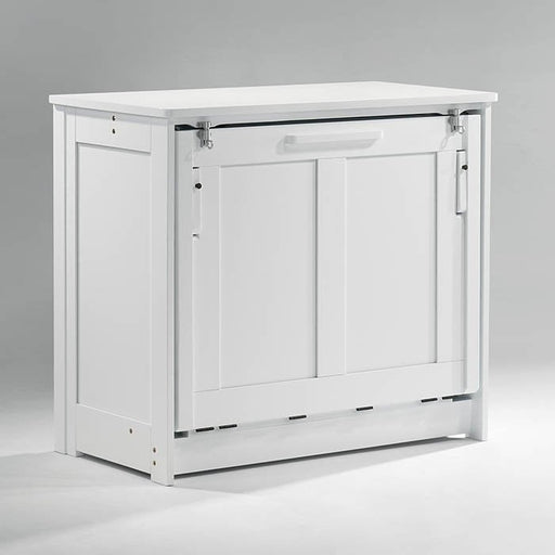 Night & Day Furniture Orion Twin Murphy Cabinet Bed - White