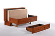Cherry Clover Murphy Cabinet Bed by Night & Day Furniture, Queen size with sleek, space-saving design and modern style.