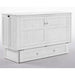 White Daisy Murphy Cabinet Bed by Night & Day Furniture, Queen size with sleek design and functional storage features.