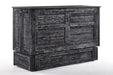 Night & Day Furniture Poppy Queen Cabinet Bed in Blizzard, shown in closed position with sleek white finish and modern design.